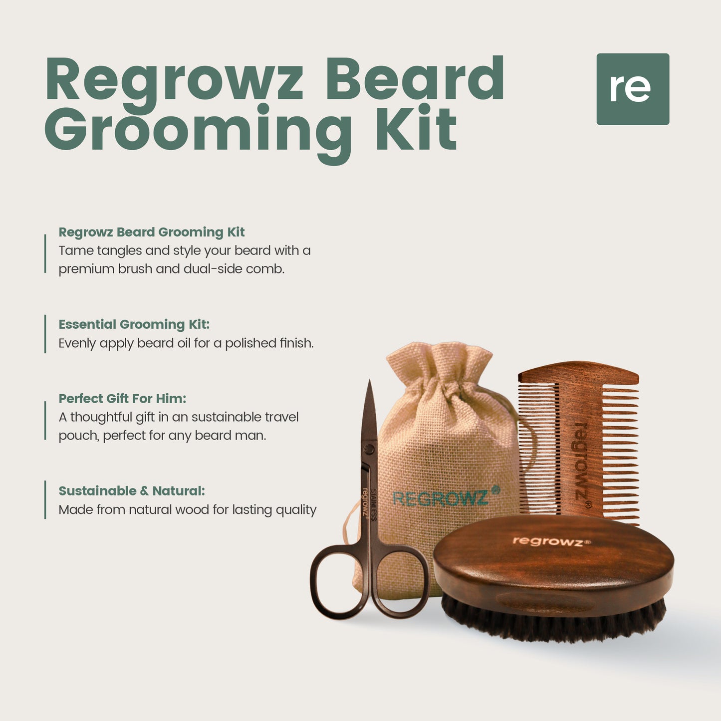 Regrowz Beard Grooming Kit